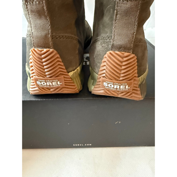 NWT Sorel Women's Out N About Plus Mid Boot Rain Waterproof Green Camo Size 7 - Picture 10 of 13